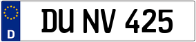 Trailer License Plate